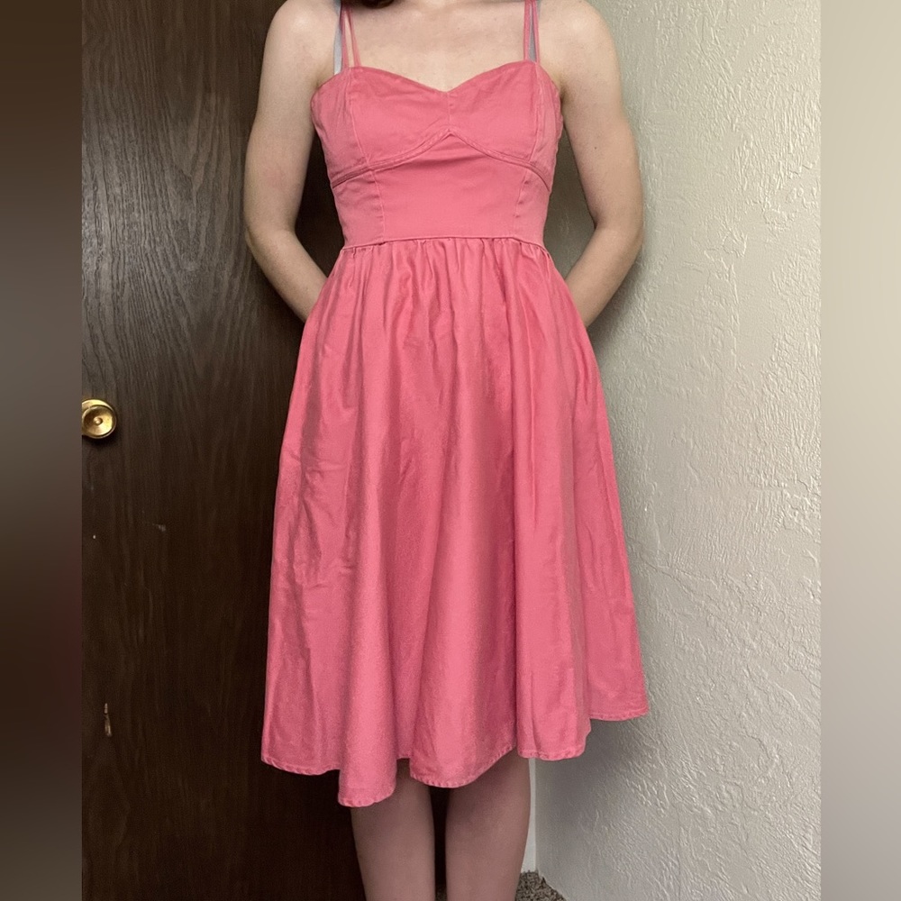 🛍️As-is unique vintage pink dress